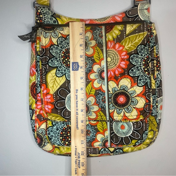 Vera Bradley Crossbody Bag Mid Medium Size Colorful Pattern Crossbody Purse - Picture 8 of 9
